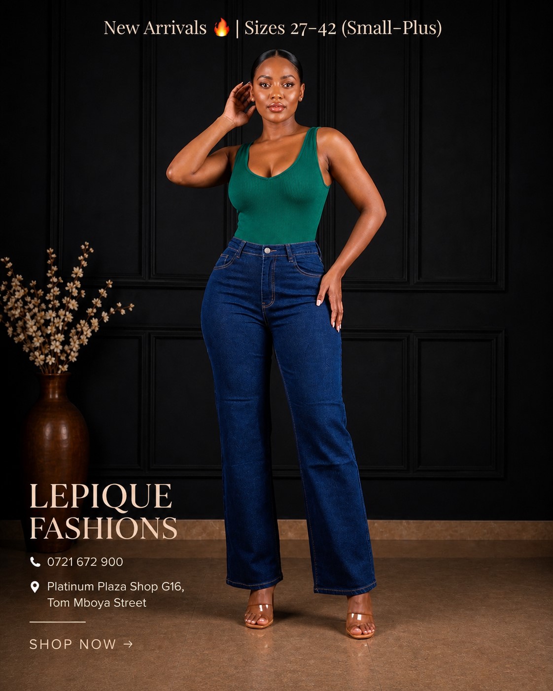 Wide Leg Dark Navy 2