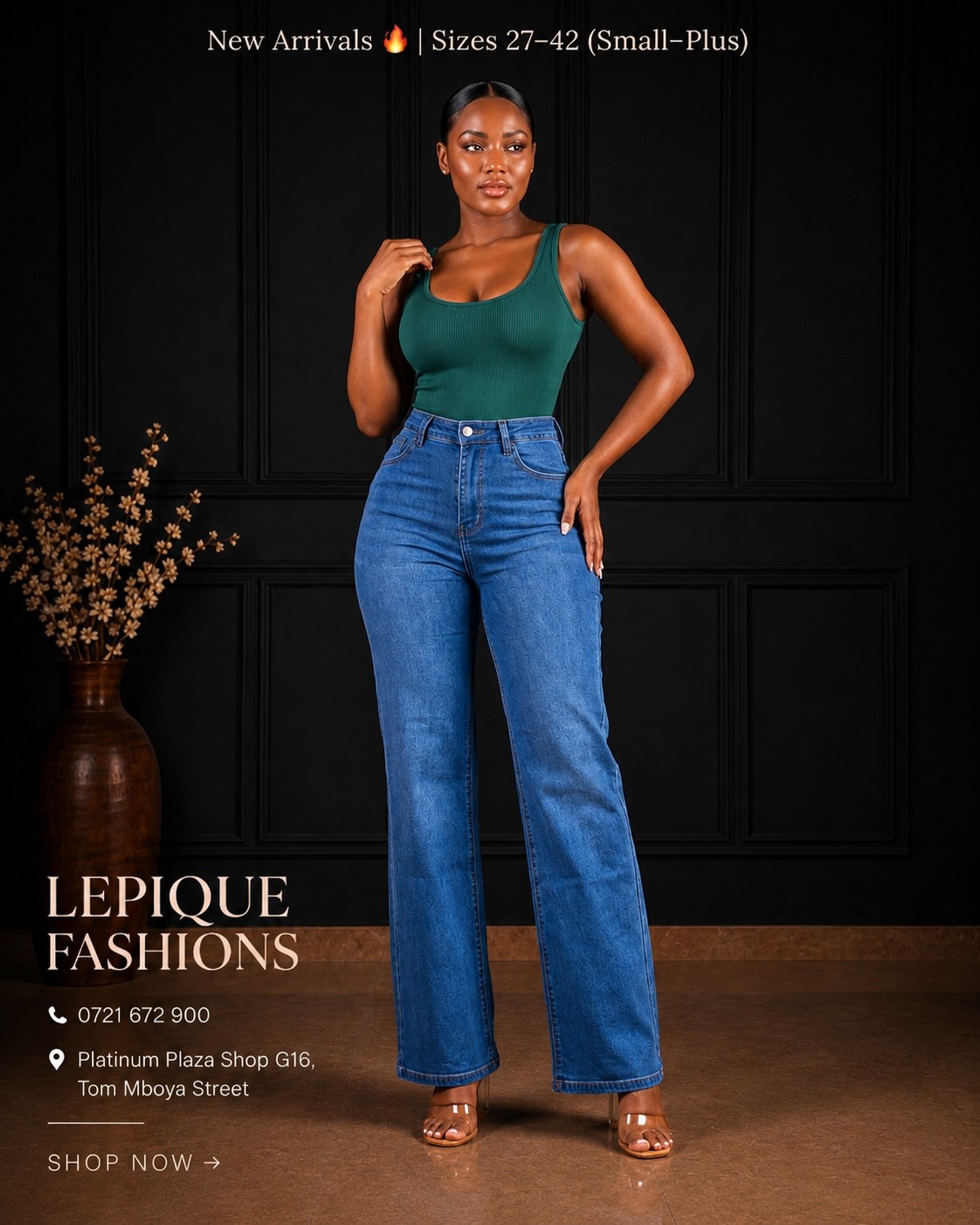 Wide Leg Medium Blue 3