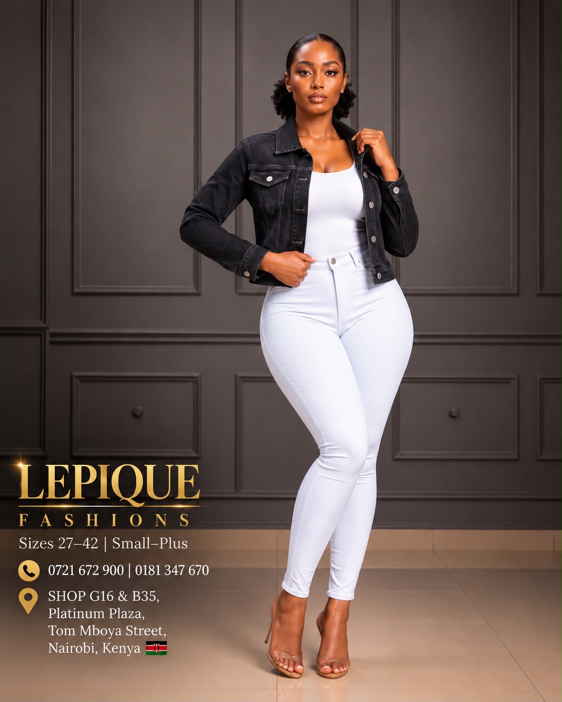 Black denim jacket ladies Nairobi