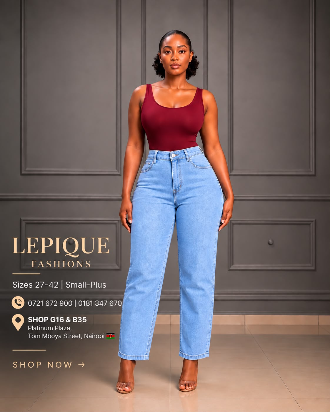 Light blue mom jeans