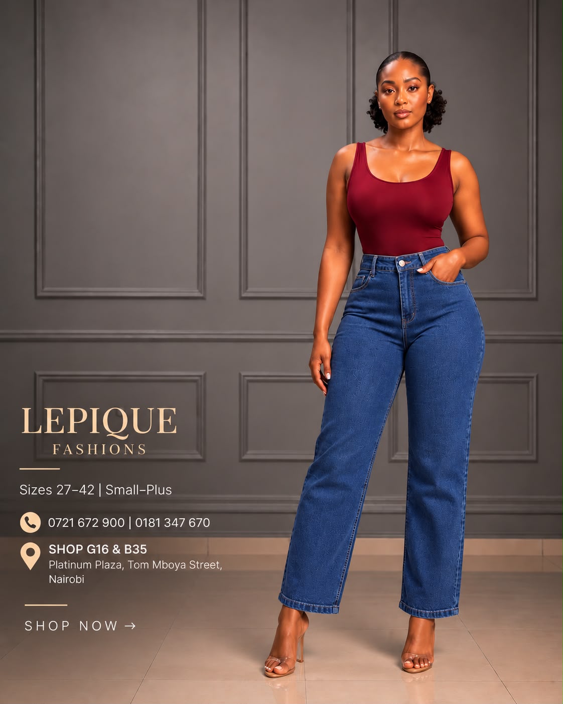 Medium blue mom jeans