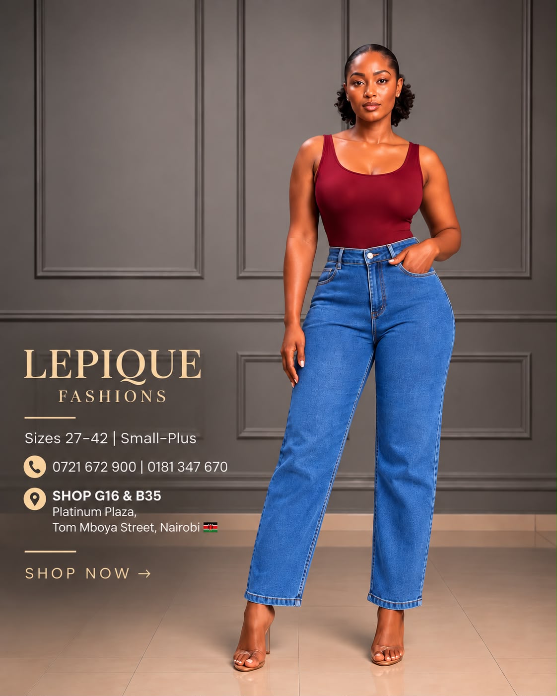 Medium blue mom jeans