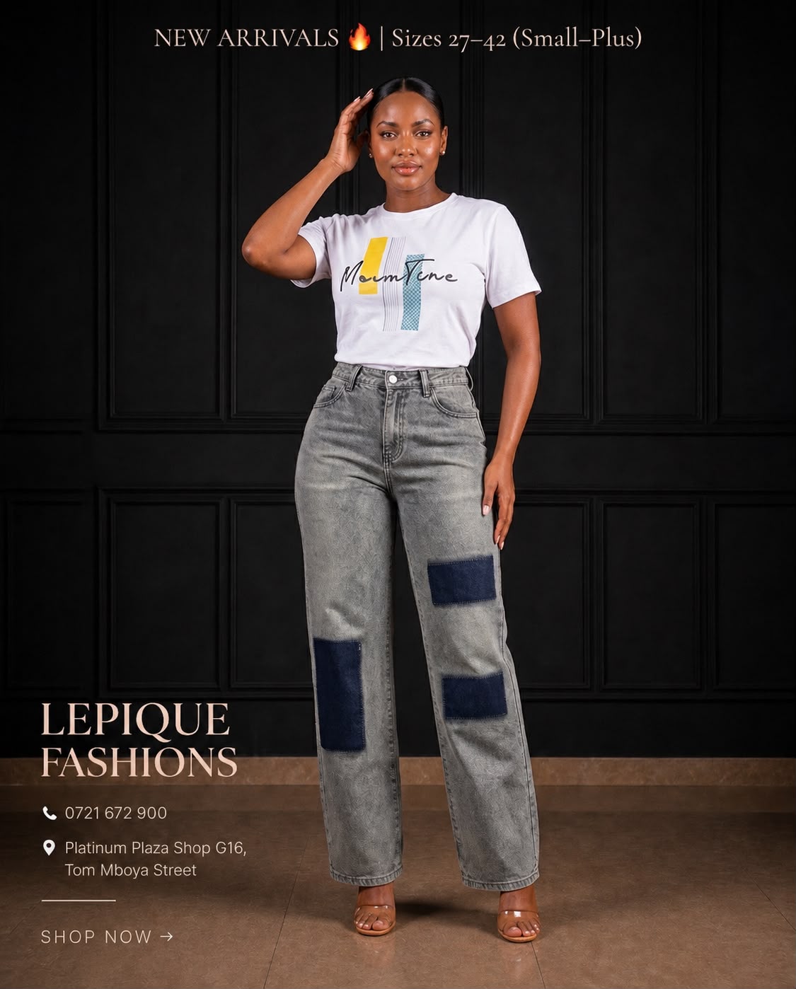 Printed Patchwork Grey