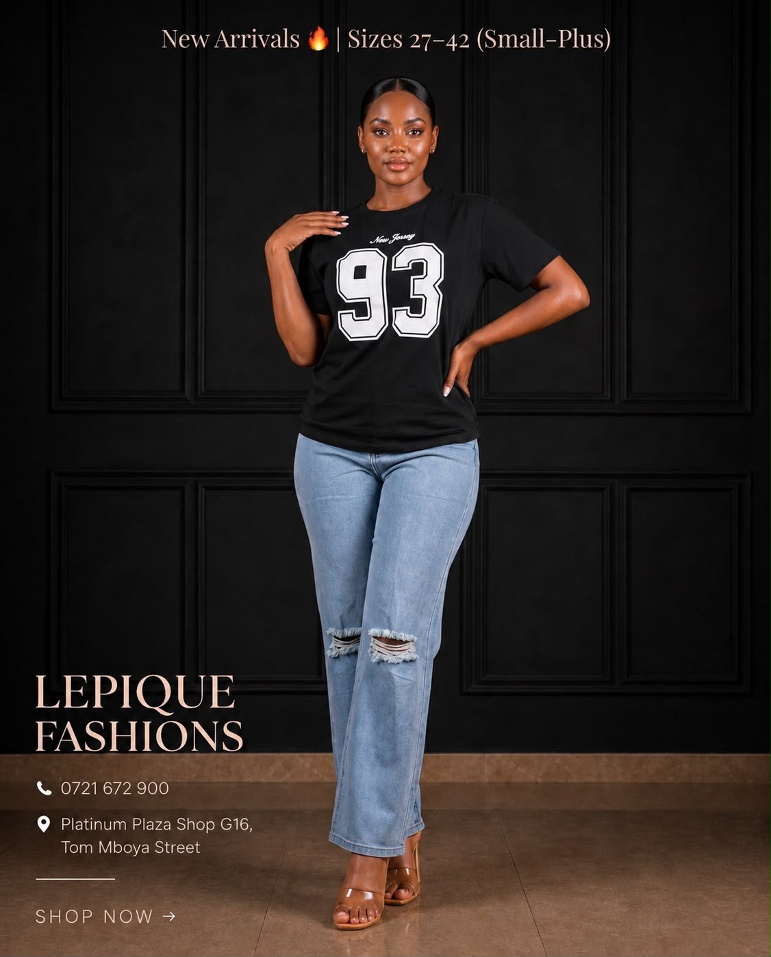 Ripped Jeans Light Blue – Lepique Fashions Nairobi