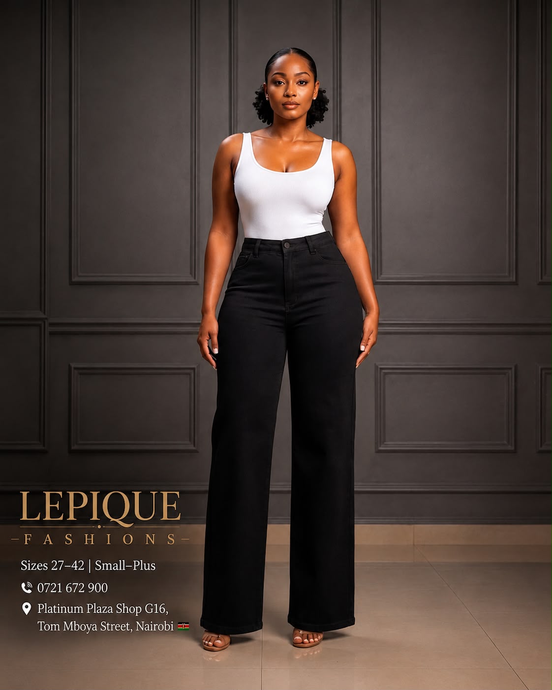 Wide Leg – Black (40) – LPQ-WL-040