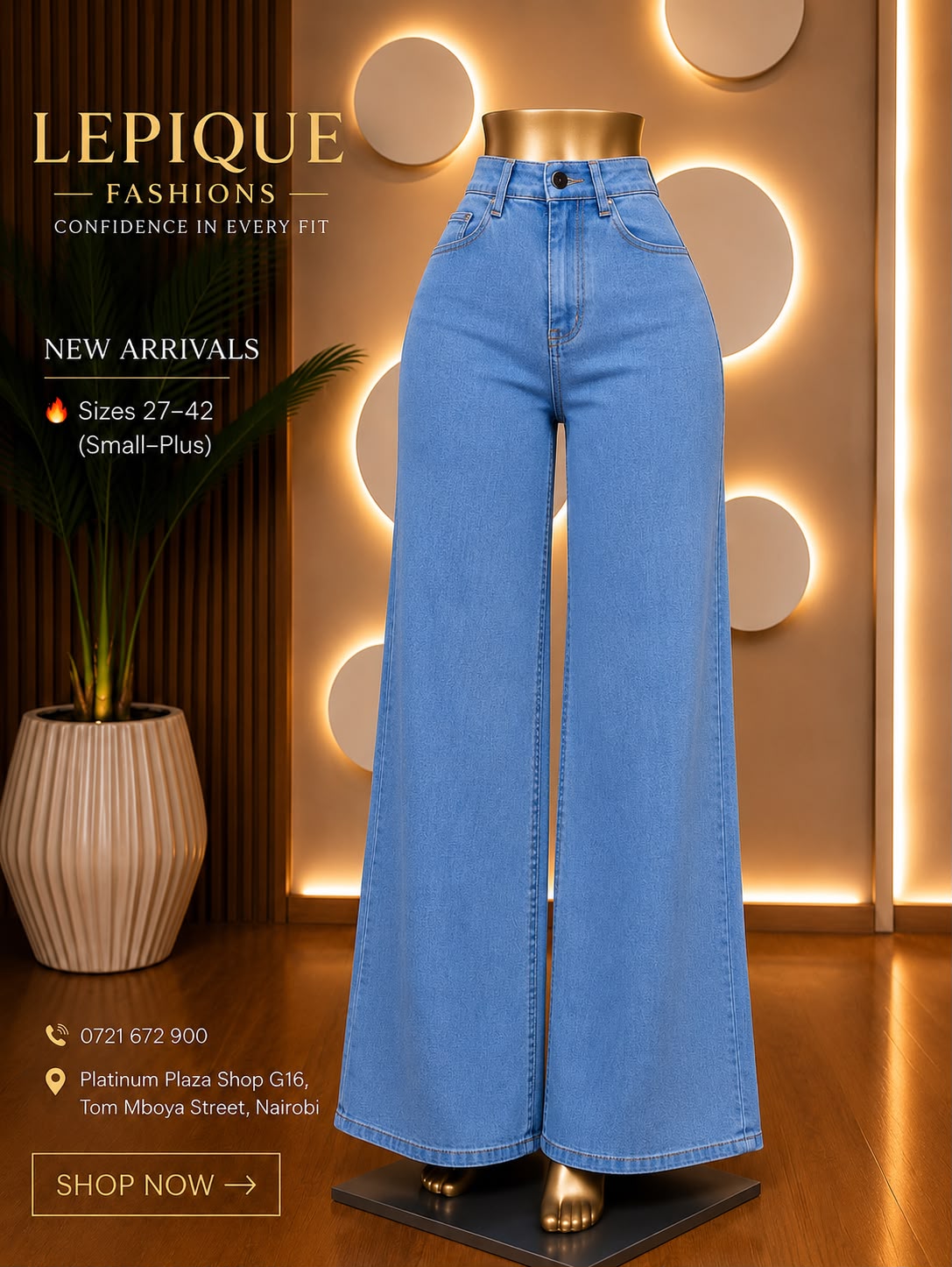 Wide Leg – Light Blue (48) – LPQ-WL-048