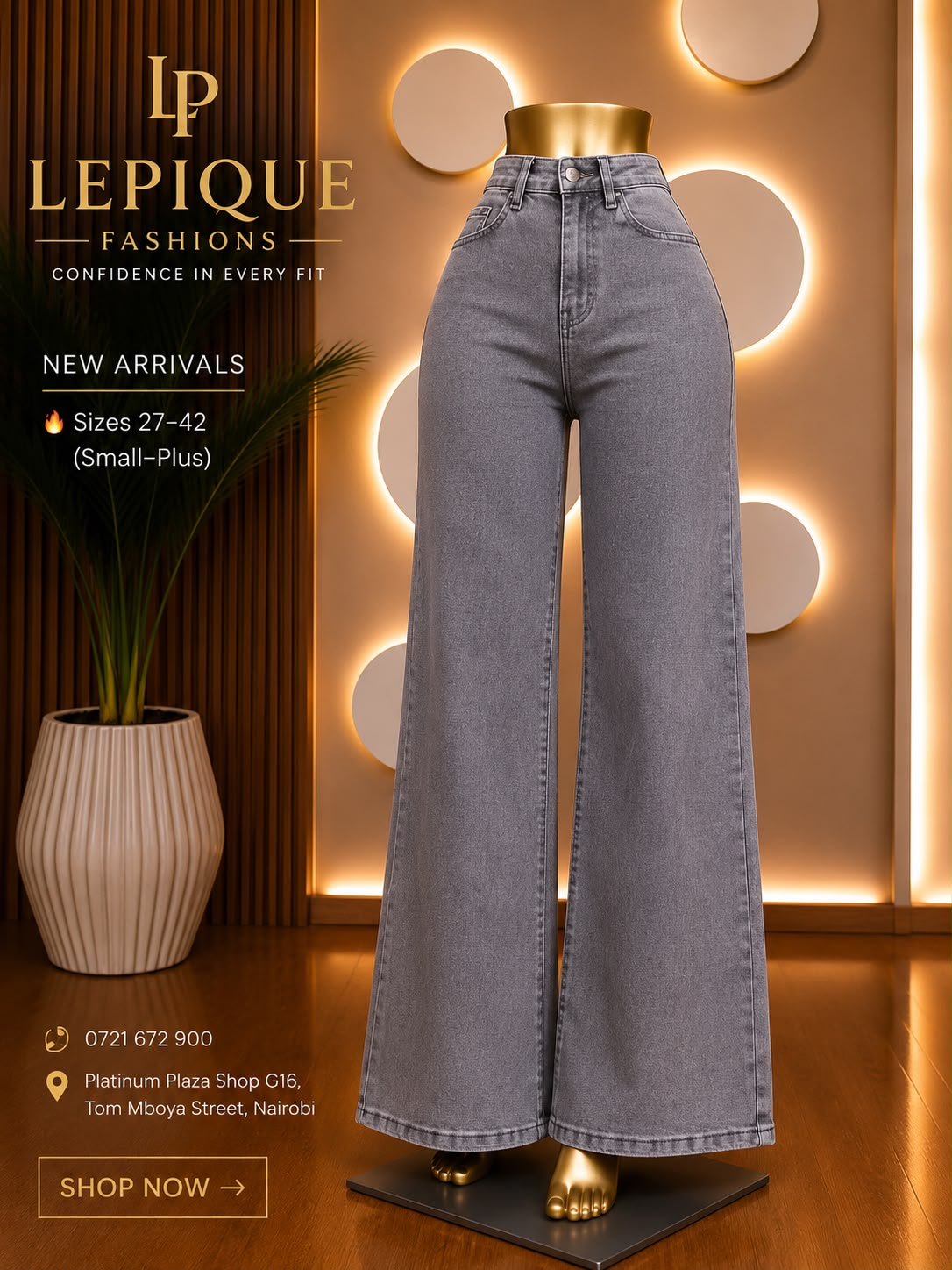 Wide Leg – Black (50) – LPQ-WL-050
